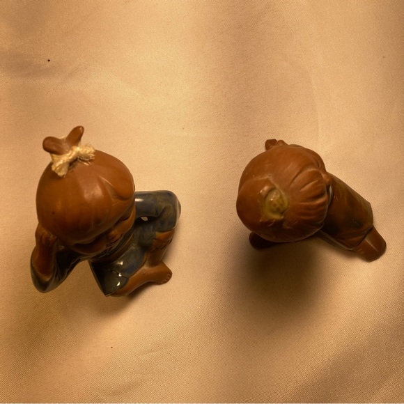 Vintage Japan Uctci Terracotta Girl Figurines - Picture 9 of 13